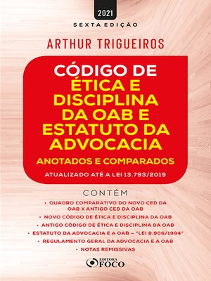 cover image of Código de Ética e Disciplina da OAB e Estatuto da Advocacia